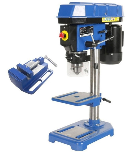 Taladro de Banco KLD 16mm - Motor 3/4 HP, 5 Velocidades con Morsa Plana Incluida - Ideal para Trabajos de Precisión en Metal y Madera, Fácil de Usar y Gran Potencia para Talleres y Proyectos