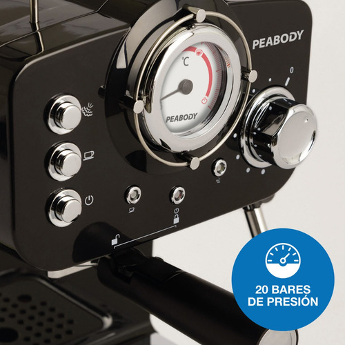 Cafetera Expresso Peabody Pe-ce5003n-n 1,25 Litros 20 Bar 1100w Color Negro