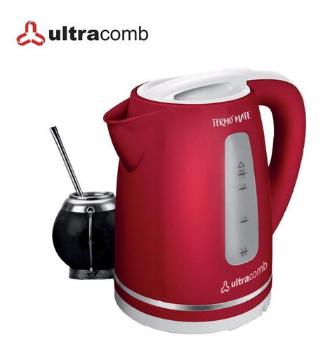 Pava Electrica Ultracomb Mate Jarra 1.7l 2200w Pe-4909 Roja