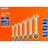 Set 6 Llaves Combinadas Cortas Con Crique Wadfow Wsp6406 Color Gris